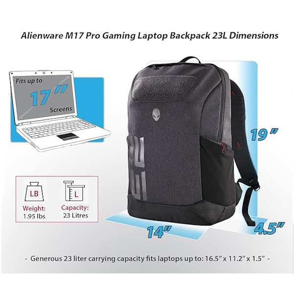 کوله پشتی گیمینگ دل Alienware (مدل Pro M17)
